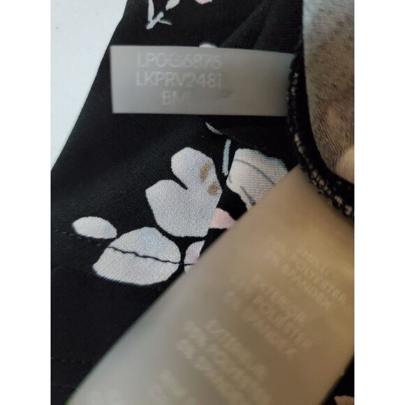 Karl Lagerfeld Paris Dark Romantic Floral Womens Size 2XL Blouse Top Bell Sleeve - Picture 15 of 16